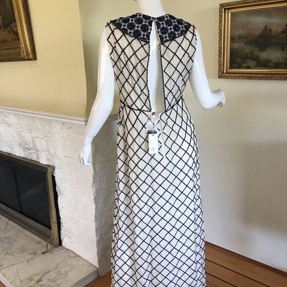 NWT $3,996 Tory Burch Ivory Madeline Maxi-Gown - Picture 3 of 9